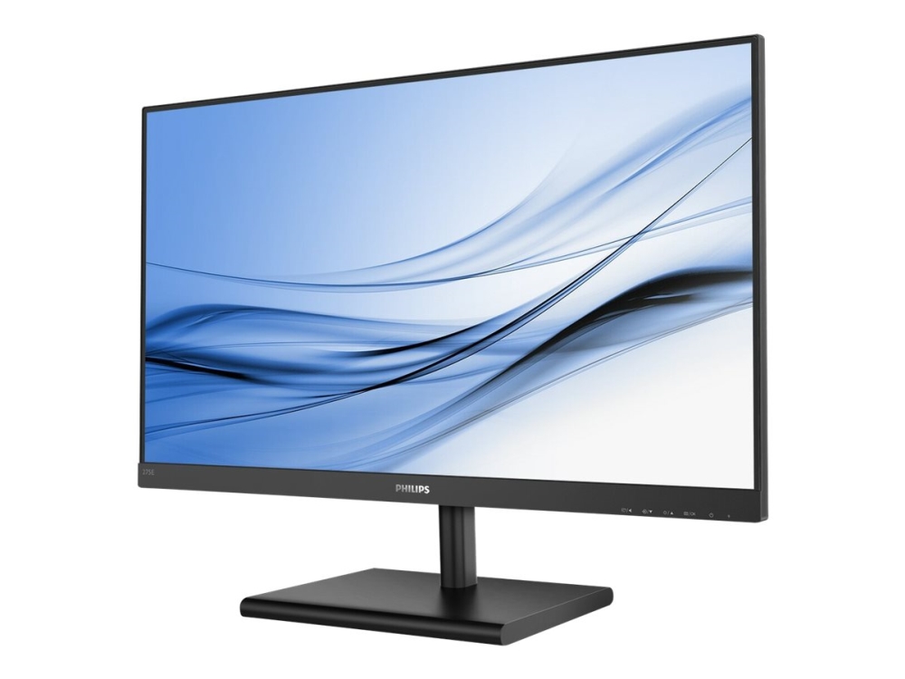 Philips  Line 275e1s   Led Skærm       2560  1440 Qhd       Ips   250      1000:       Hdmi  Vga  Displayport   Sort Med Tekstur