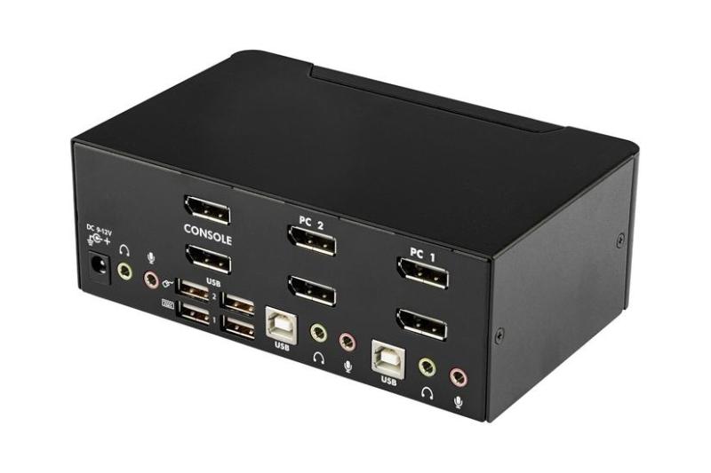 Startech Com Dual Monitor KVM Switch med USB og Audio