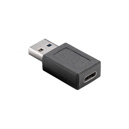 Usb  Til Usb  Adapter  Han Hun   Sort         Goobay