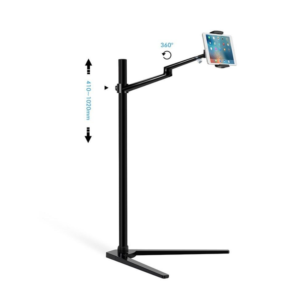 Wergon   Pluto   Iphone   Tablet      Justerbar Design Alu Holder : 107cm   Sort