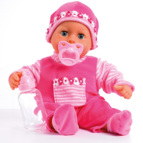 Bayer   Dukke   First Words Baby   Pink