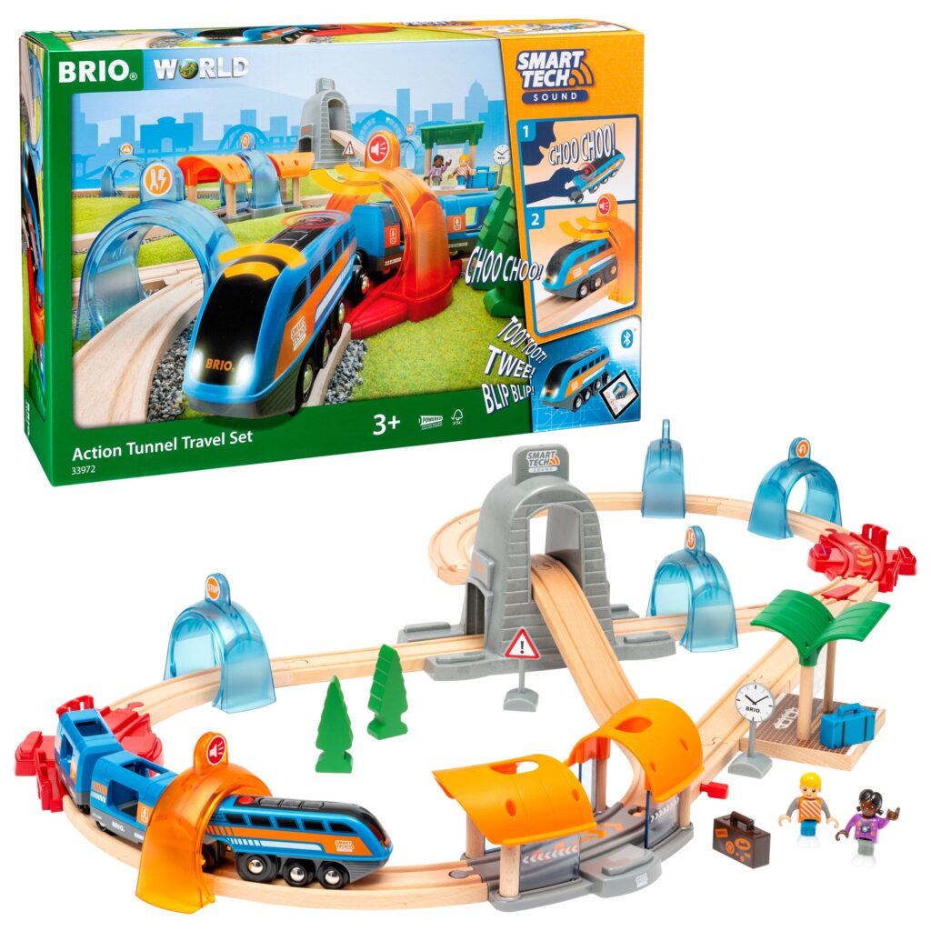 Brio   Smart Tech Lyd Action Tunnel Rejsesæt  33972