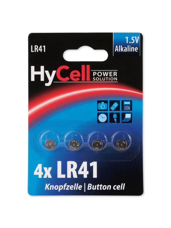 Hycell Batteri Lr41    Alkaline Knapcelle