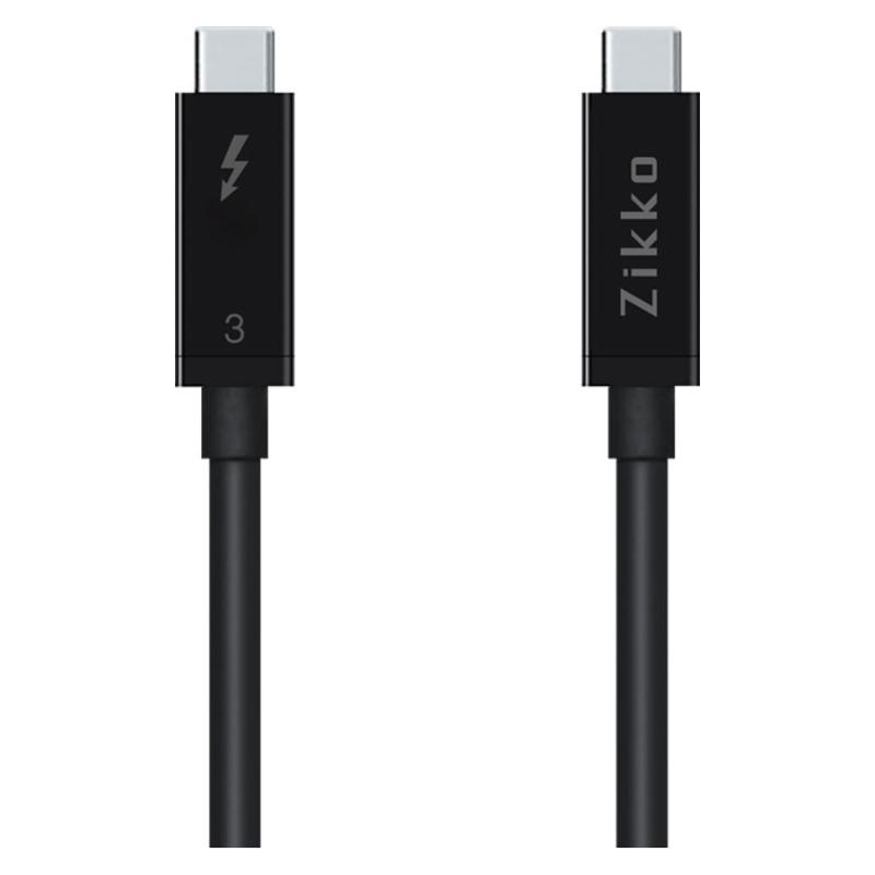 Zikko 100w   20gb   Usb  Med Thunderbolt  Kabel    Sort