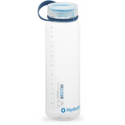 Hydrapak Recon  Clear Navy   Cyan   Drikkeflaske