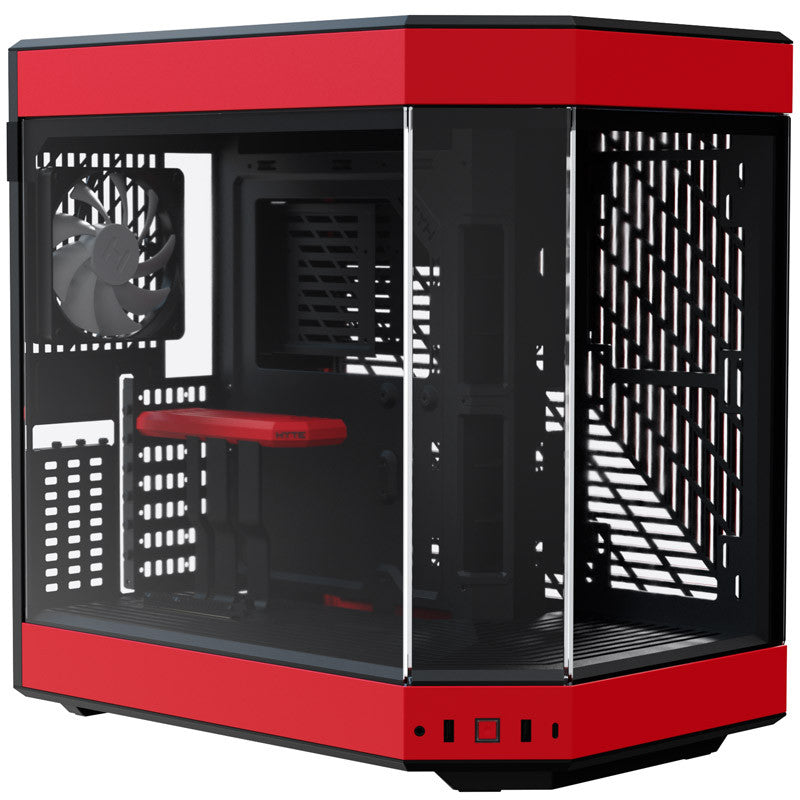 Hyte Y60 Midi Tower   Black Red  Pci     Panoramic Glass View