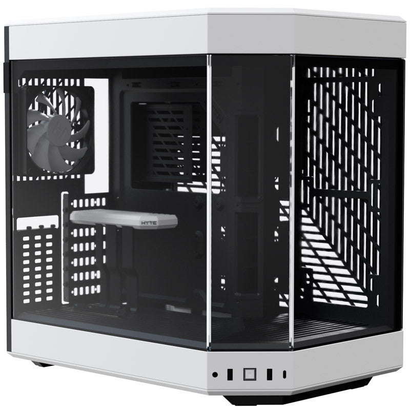 Hyte Y60 Midi Tower   Black White  Pci     Panoramic Glass View