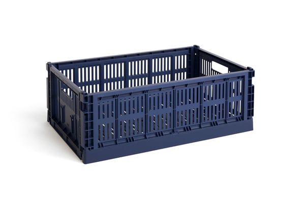 Hay   Colour Crate    Dark Blue