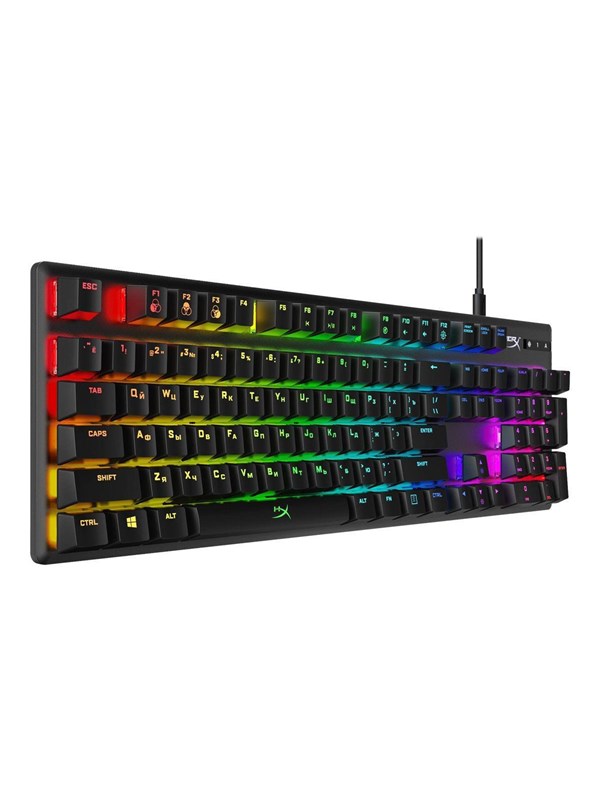 Hyperx Alloy Origins   Aqua      Gaming Tastatur   Amerikansk Engelsk   Sort