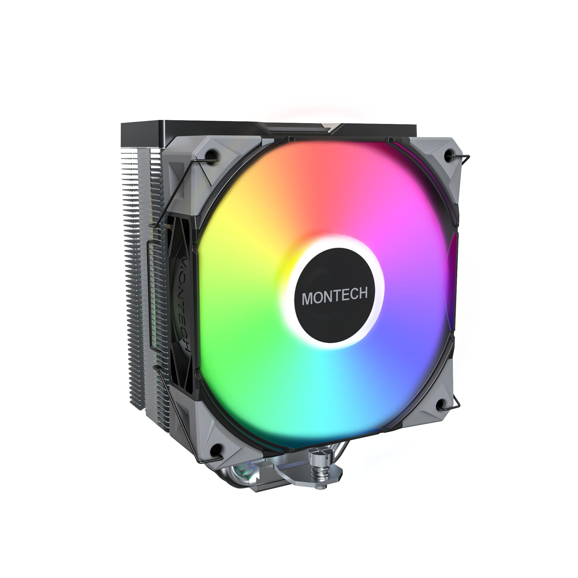 Montech Nx400 Argb Single Tower Hp Cpu Cooler Black Cpu Køler Geekd Dk