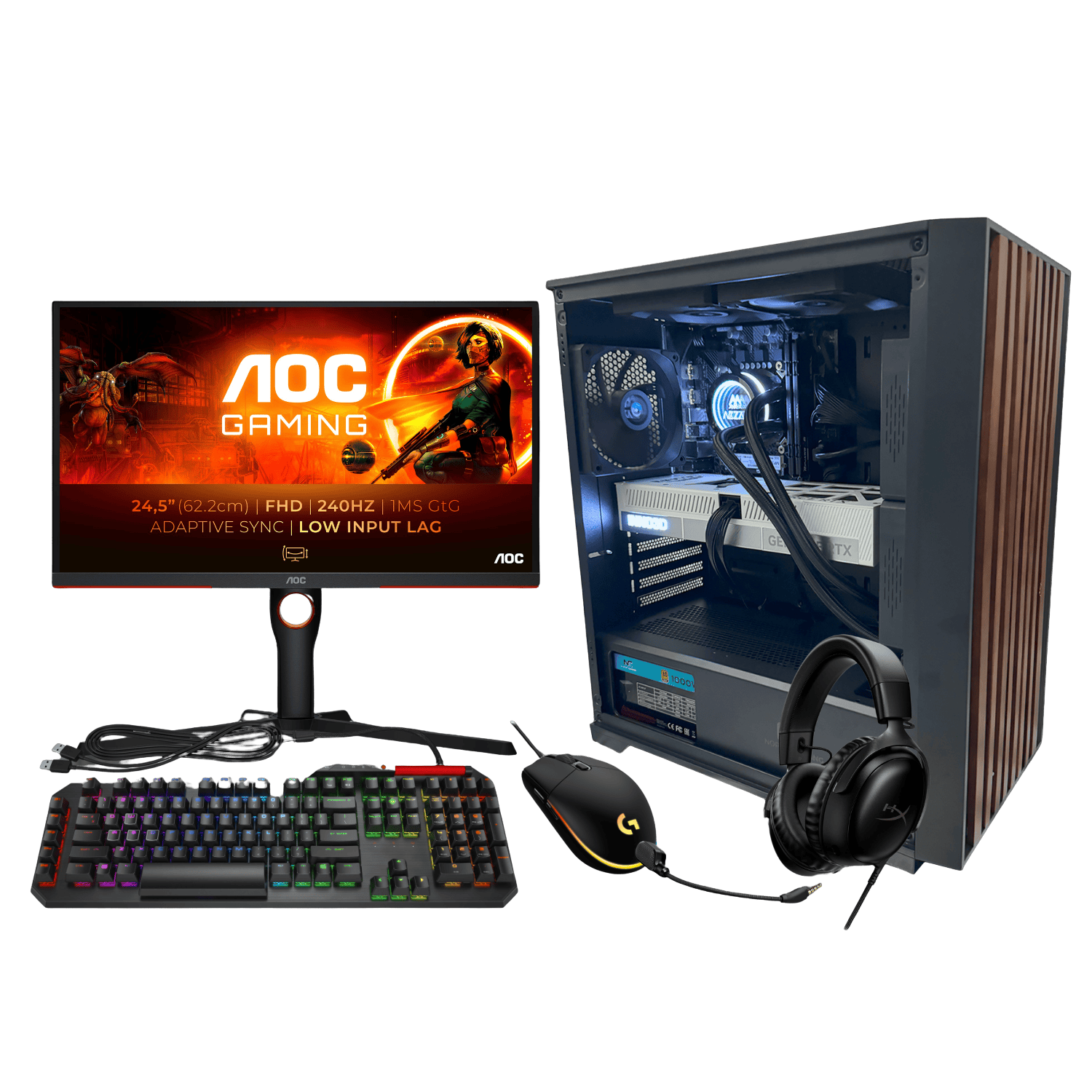 Esport Gamer Pakke I5-14400f Bull Rtx 5070 Bull 32gb Bull 1tb