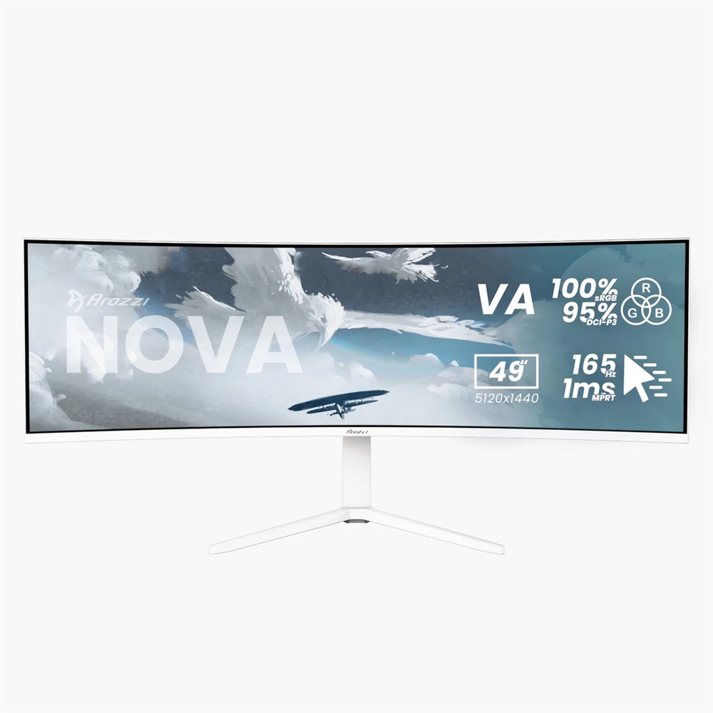 Arozzi Nova 49 Quot Va 165hz Hvid