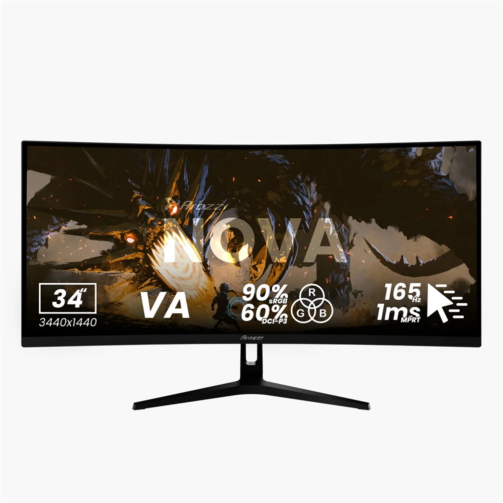 Arozzi Nova 34 Quot Va 165hz Sort