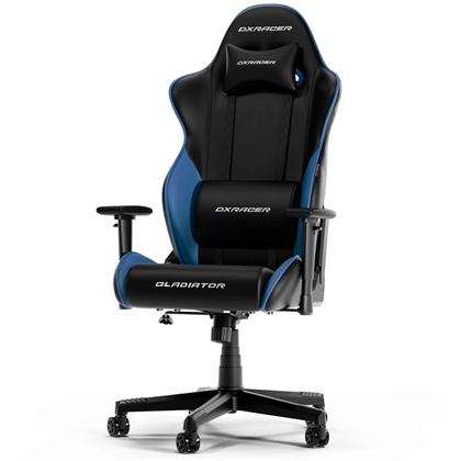 Dxracer Gladiator Gamerstol Pvc Læder Sort Blå