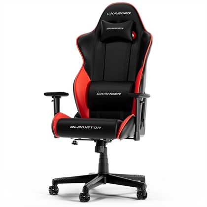 Dxracer Gladiator Gamerstol Pvc Læder Sort Rød